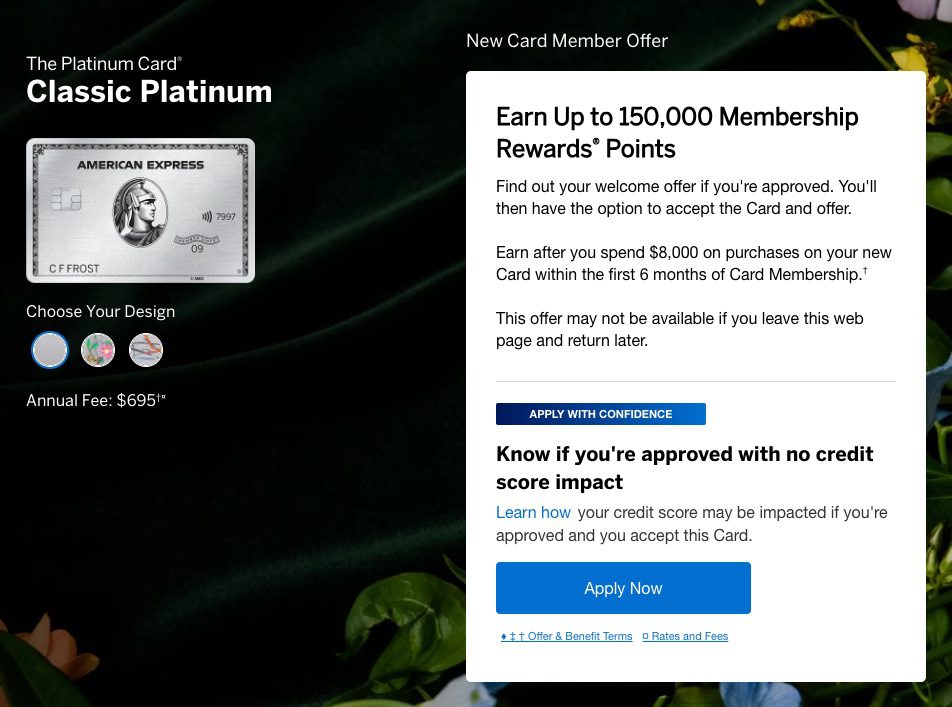 Amex Platinum Incognito Offer