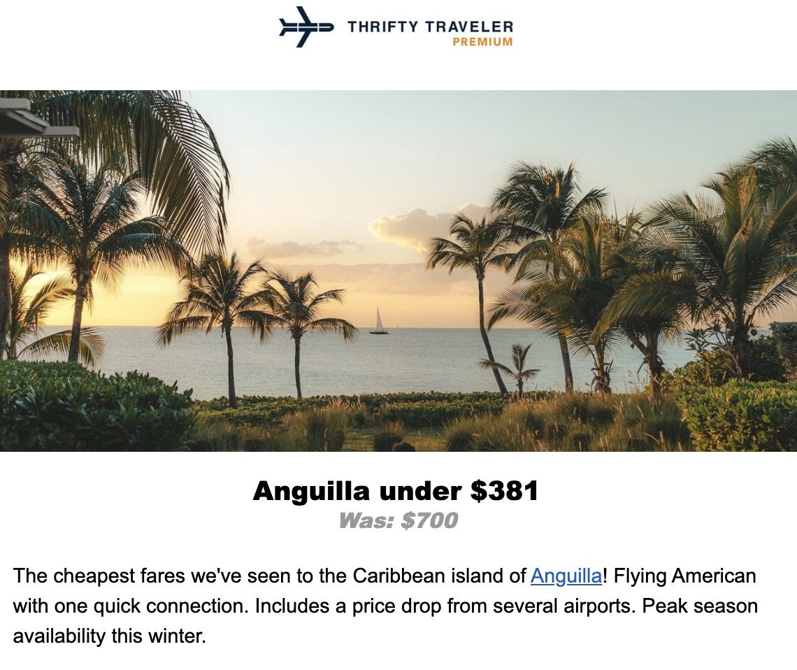 Anguilla flight deal