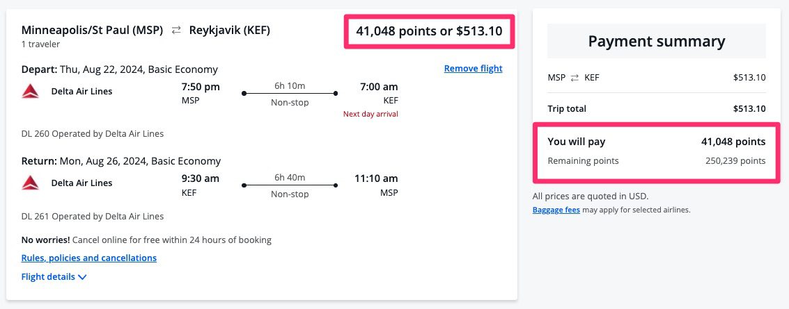 Chase Travel Portal booking