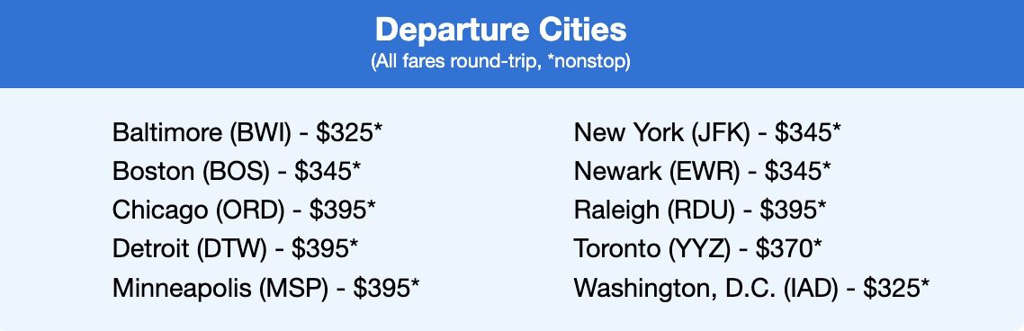 Icelandair nonstop to Iceland