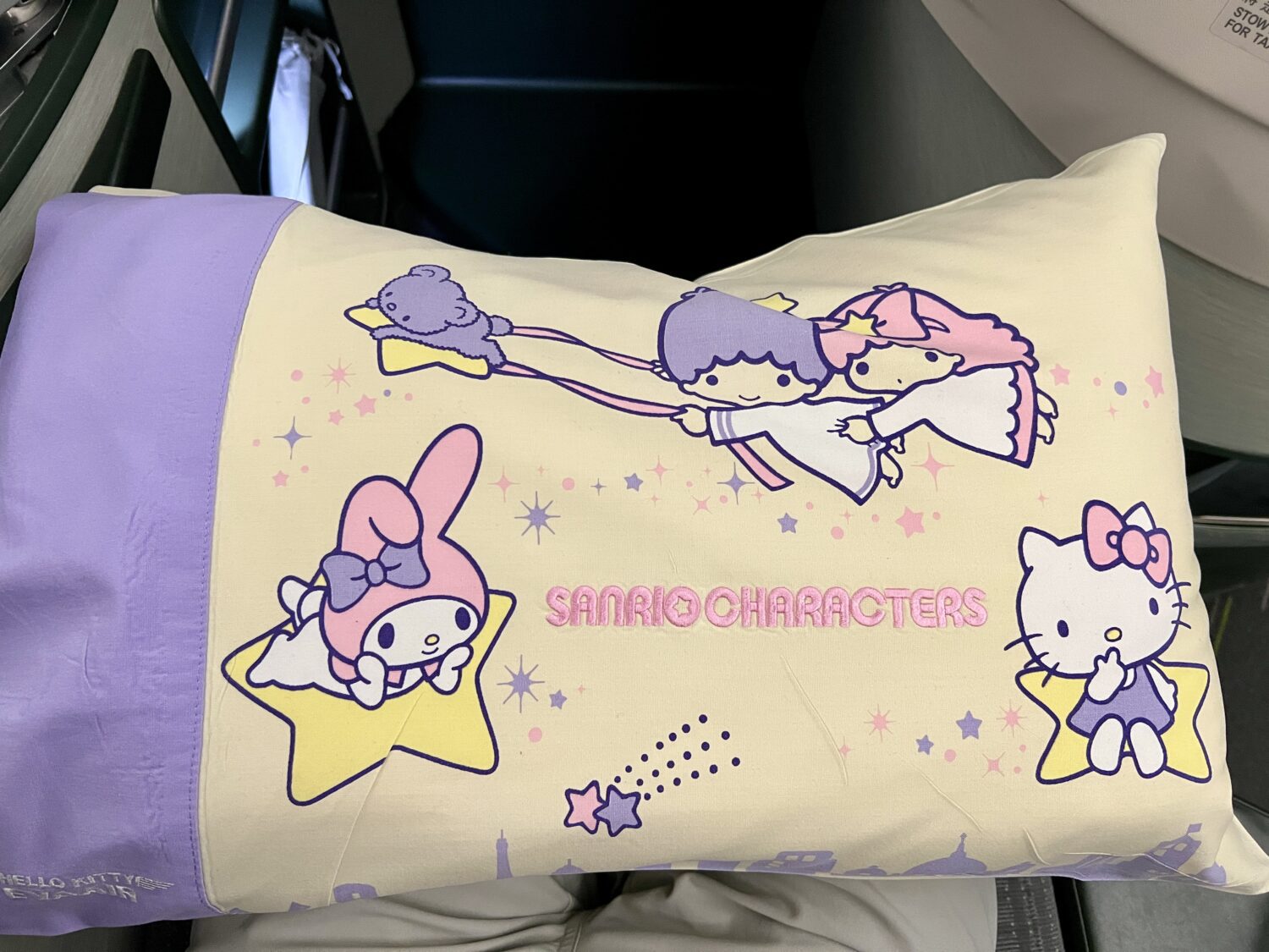 eva air business class pillow