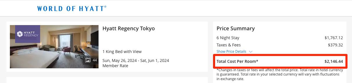 Hyatt Regency Tokyo Booking