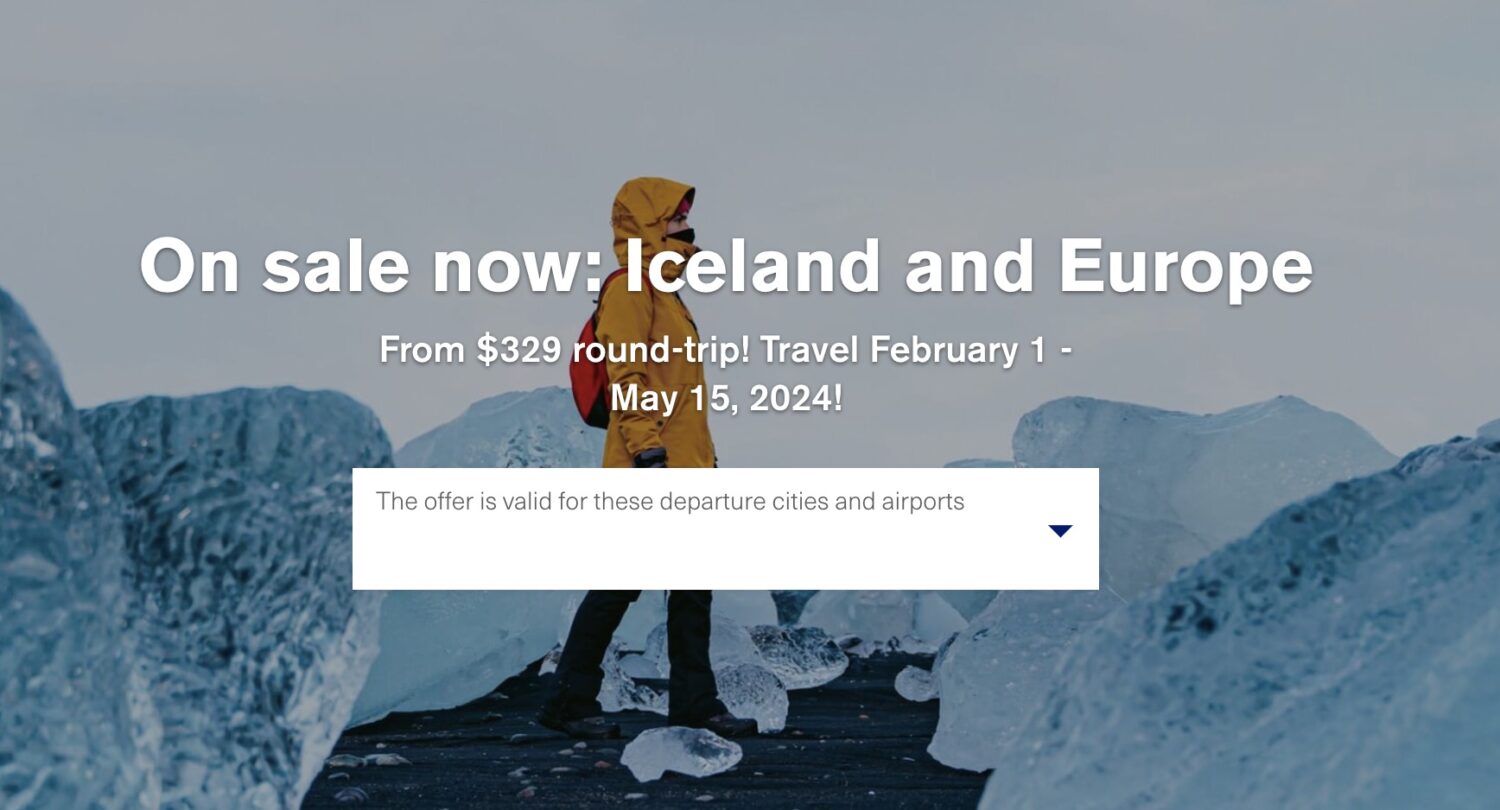 Iceland sale page