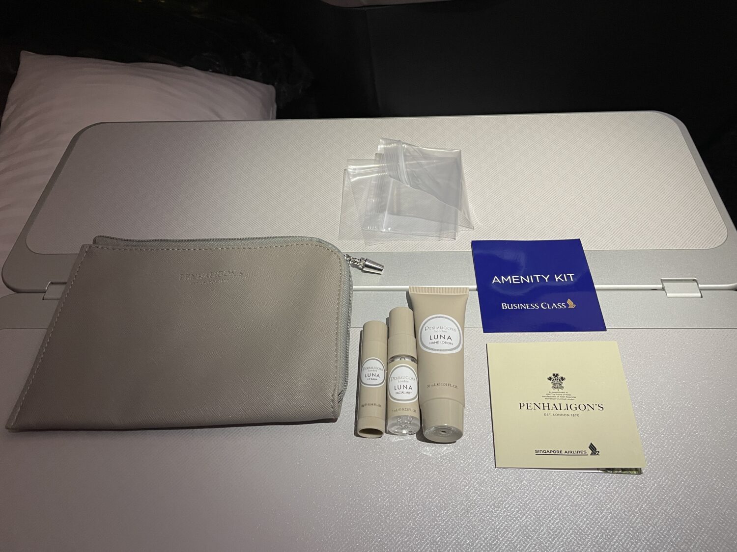 Singapore Airlines Amenity Kit