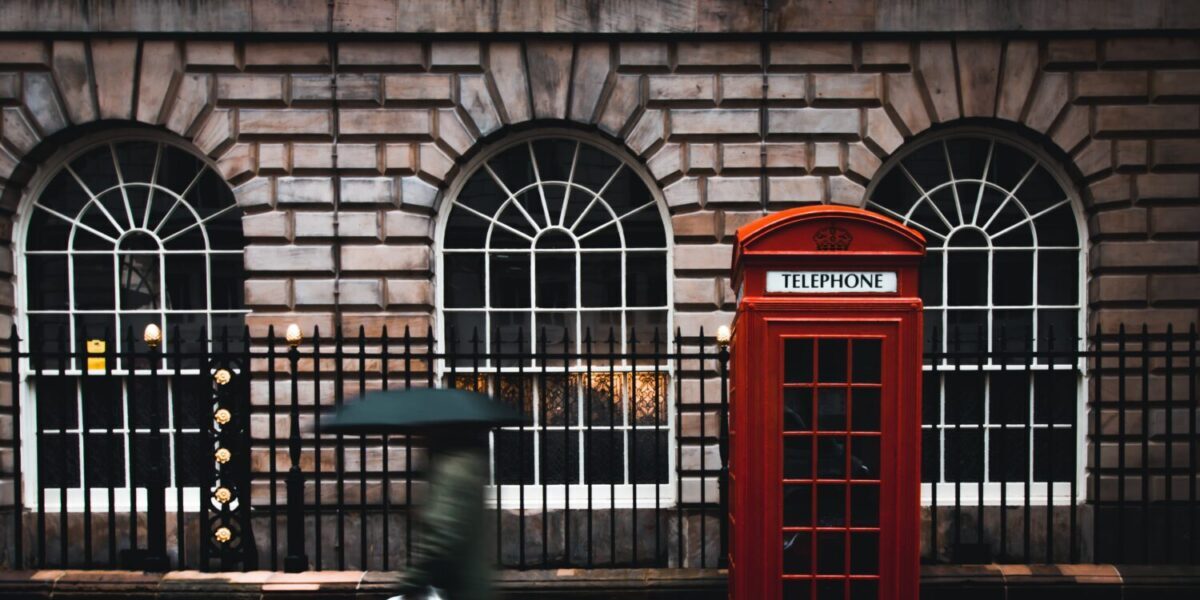 Phone booth in London, United Kindgom