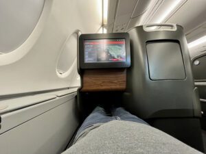 lie-flat mode on qantas