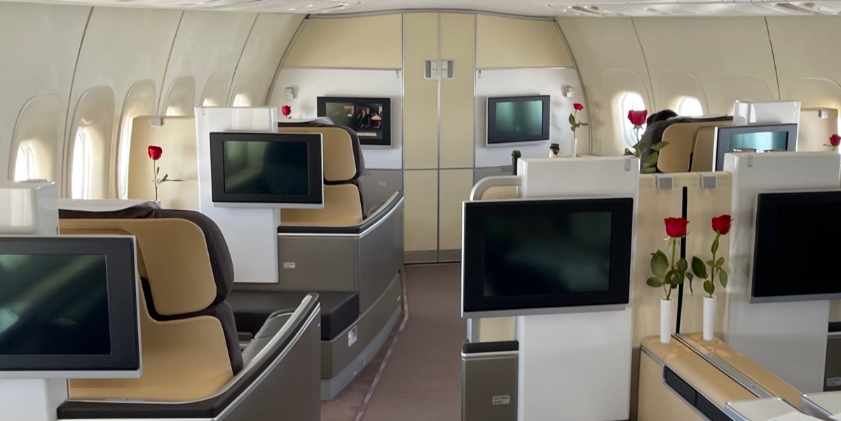 lufthansa first class cabin