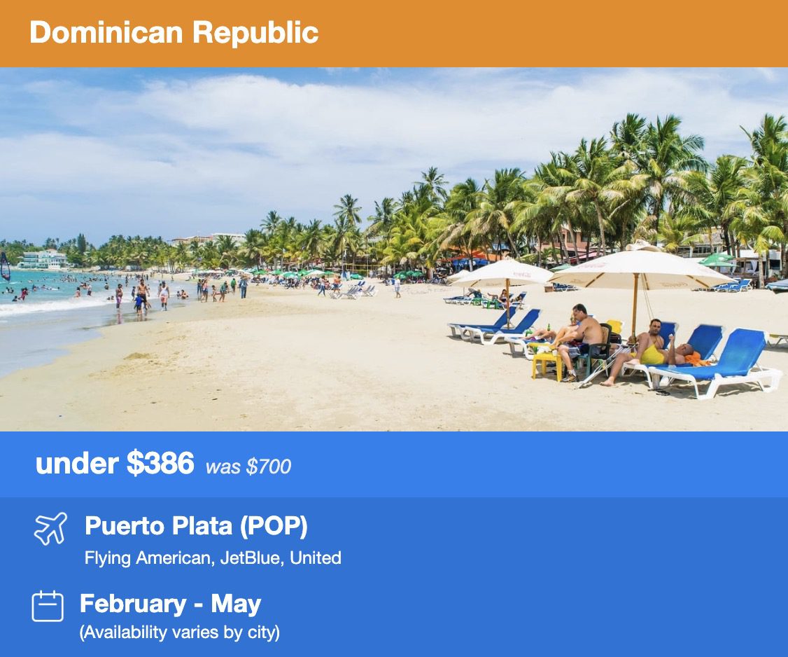 Puerto Plata flight deal