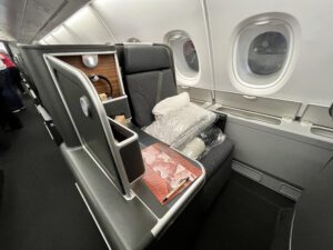 Qantas business class seat 20A