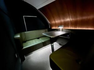 Qantas onboard lounge seating