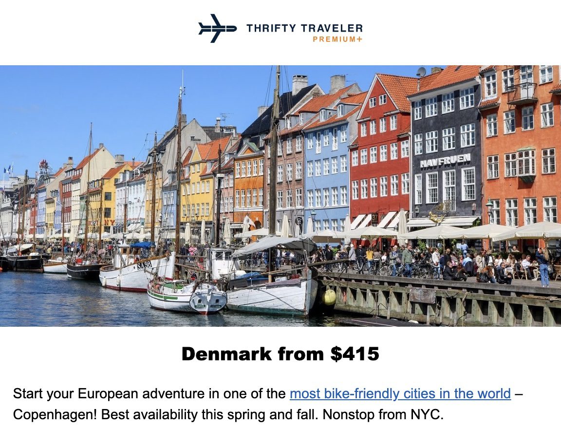 Copenhagen flight deal