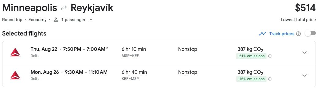 MSP - KEF Delta nonstop