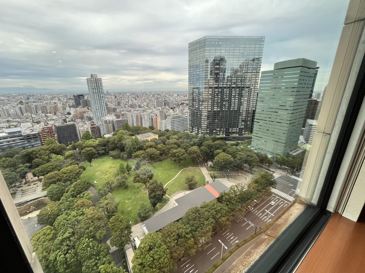view from room at Hyatt Regency Tokyo