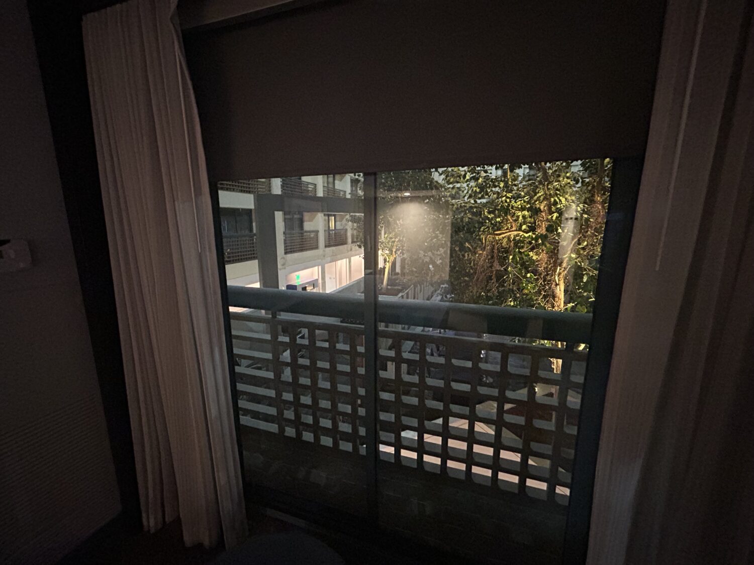 Windows into hotel
