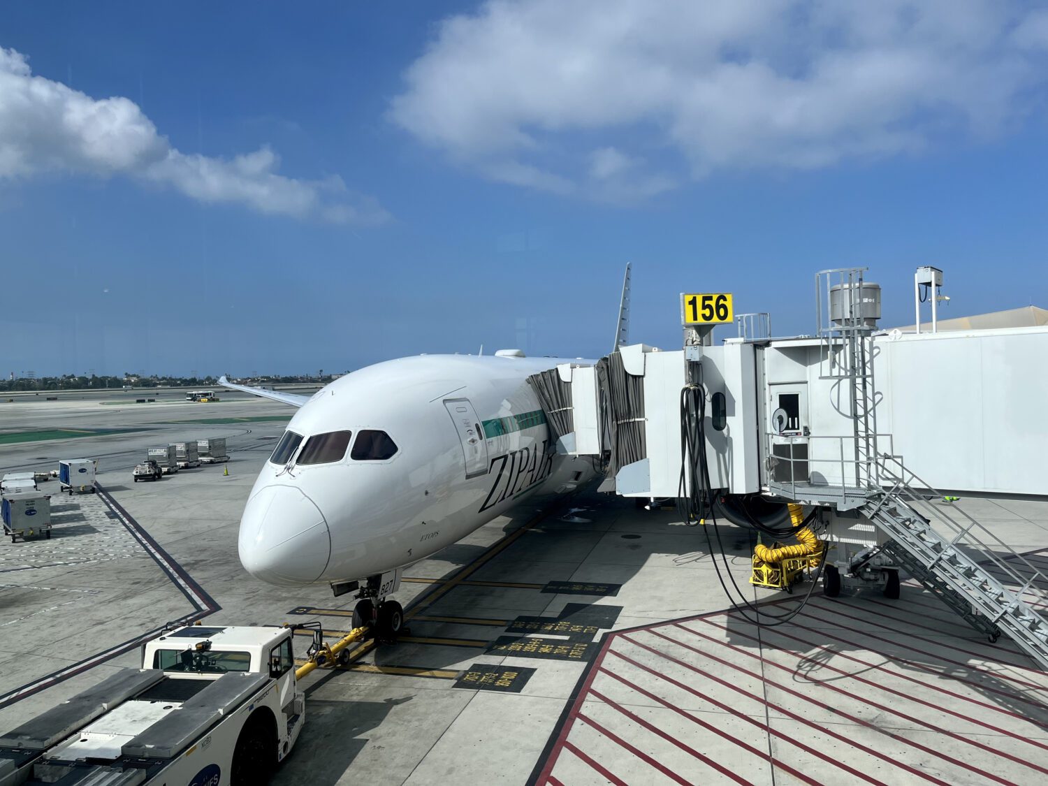 Zipair Boeing 787 Dreamliner at gate in LAX