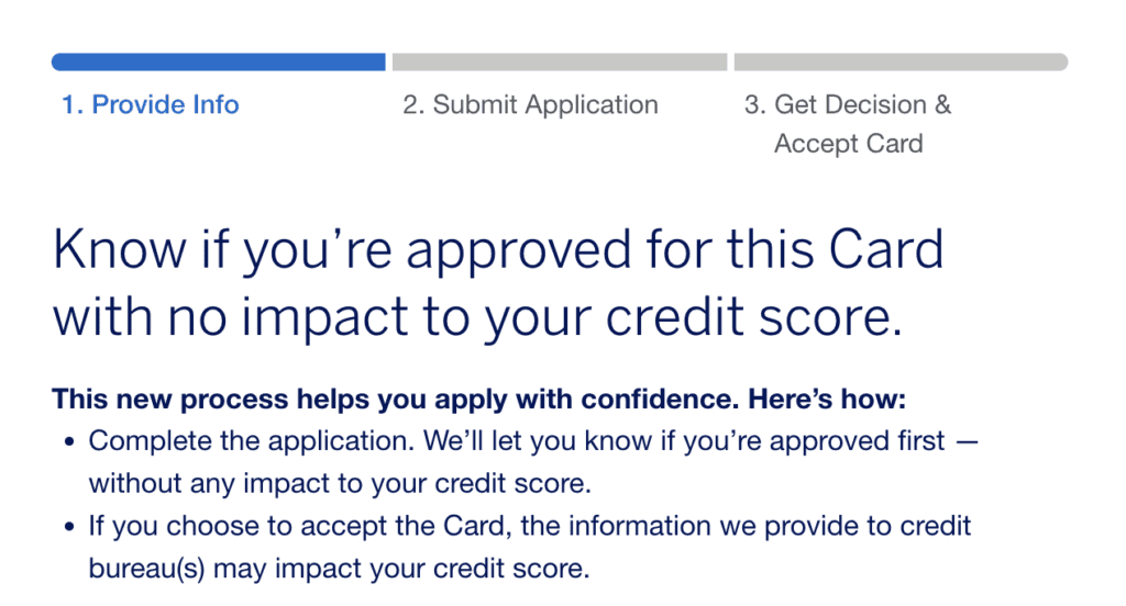 amex apply with confidence tool