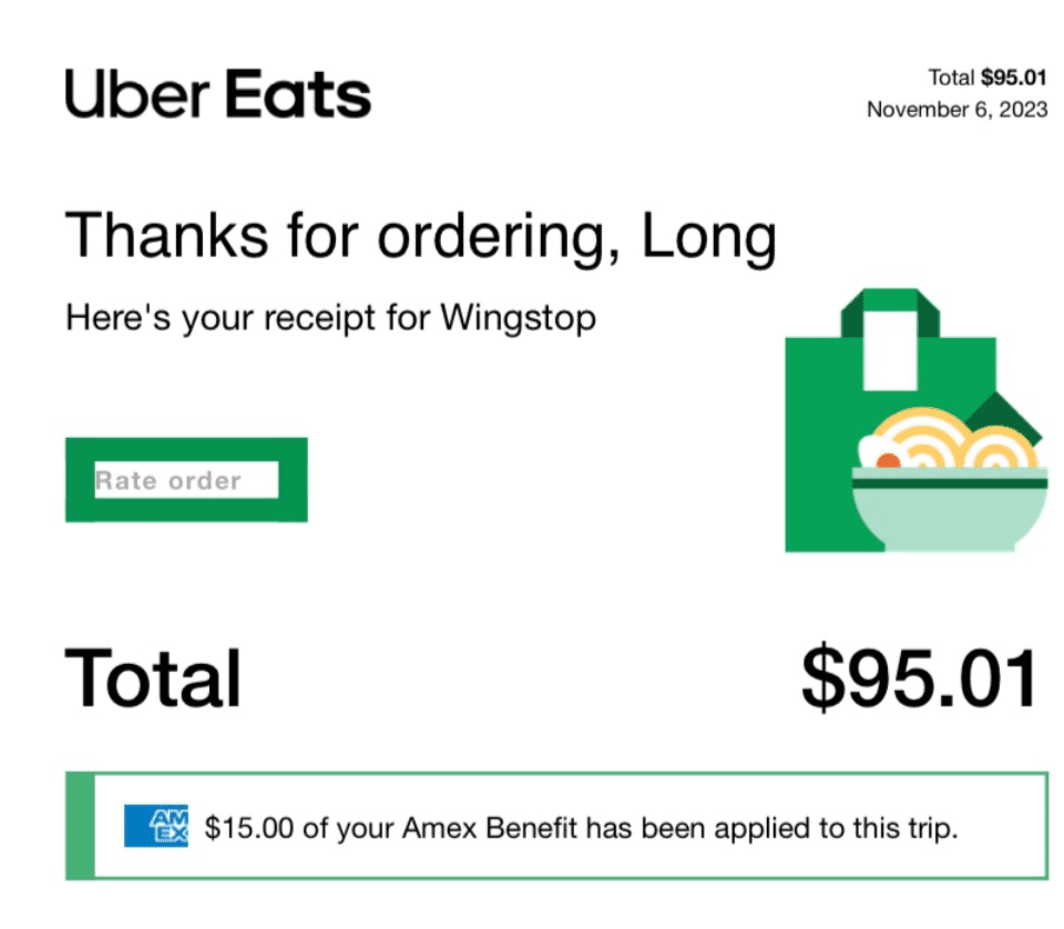 Uber Eats Order